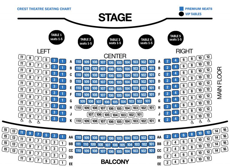 Crest Theater Sacramento Seating Chart