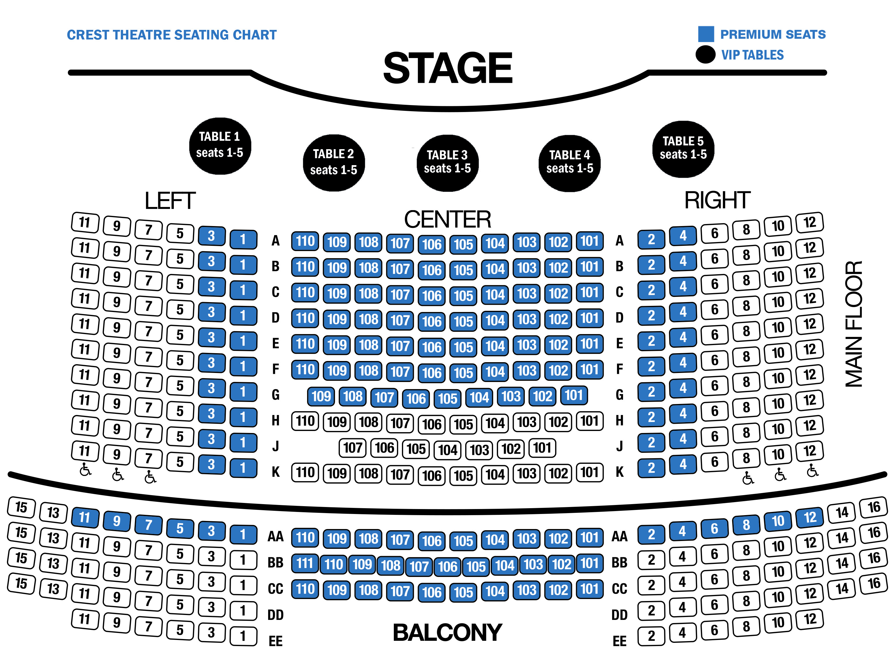 arcadia performing arts center seating chart crest theatre programs. 